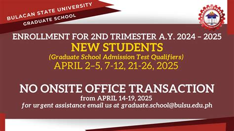 bulacan state university qualifiers 2024|Graduate School .